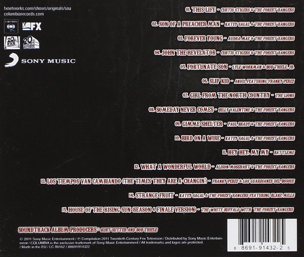 Songs Of Anarchy: Music From Seasons 1-4