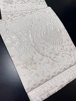 Amazon.co.jp: お仕立て付きふくれ織更紗唐草西陣織袋帯オフ