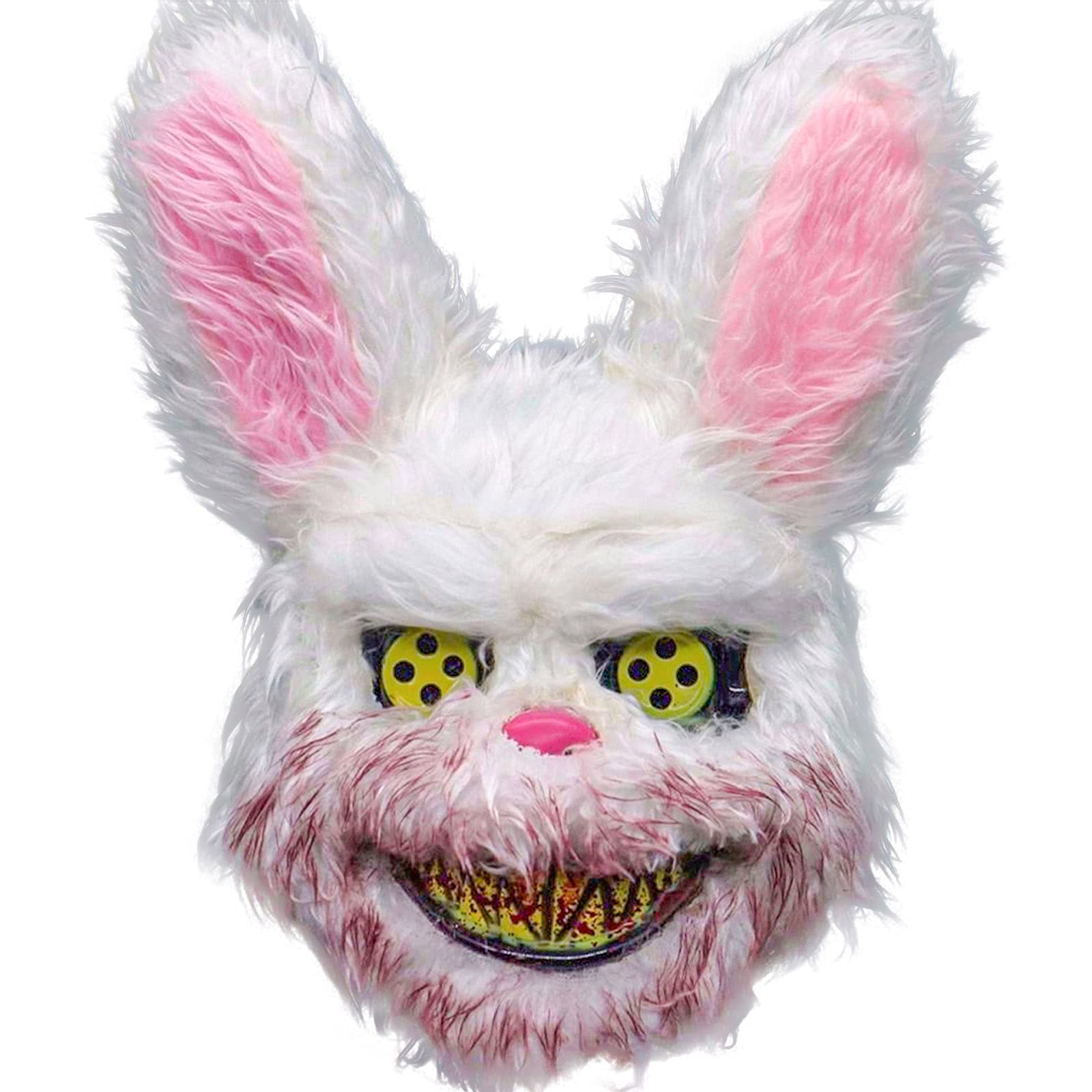 FOX TEARS Halloween Bear Bunny Mask, Bloody Bear Bunny Mask Cosplay, Furry Mask With Ears, Creepy Masks
