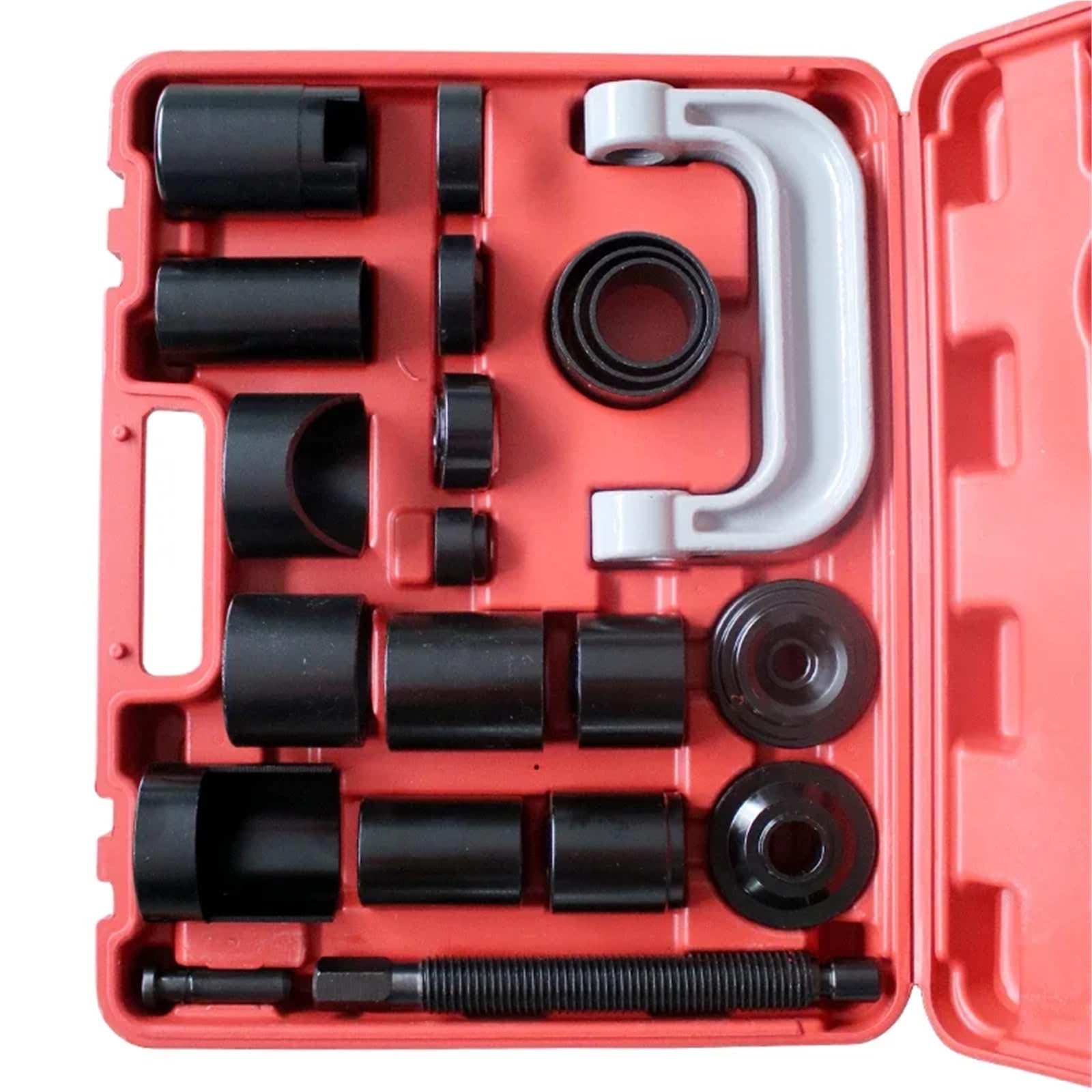 Sway Bar Przegub Kulowy Zestaw Zestaw 21 szt./zestaw do zaciskania sworzni kulowych, stal węglowa, narzędzie do naprawy samochodów, adapter montażowy