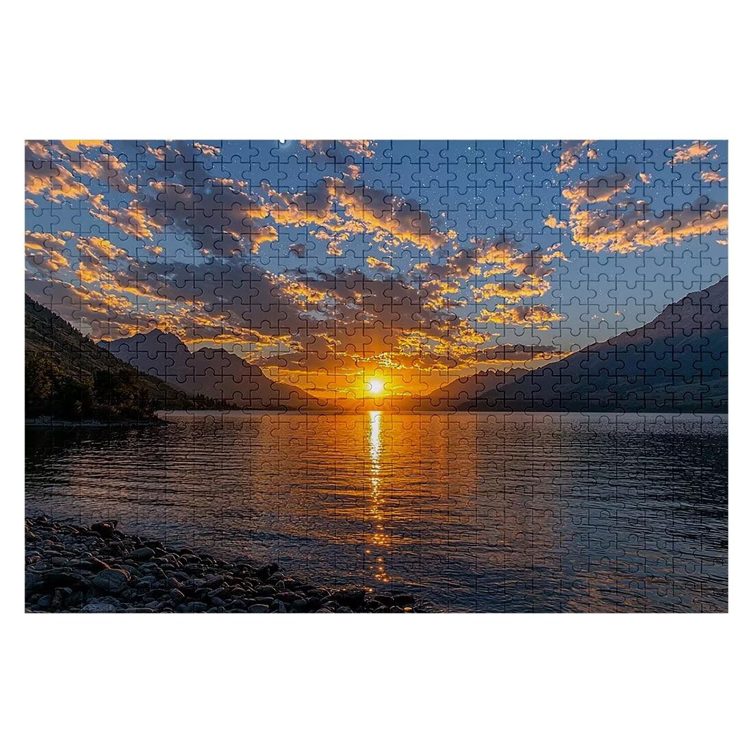 Puzzle 5000 elementów Dorośli Krajobraz, Kawałki Oceanu, Niemożliwe puzzle z wykwintnym pudełkiem do pakowania, klasyczne drewniane puzzle gry edukacyjne na prezent dla kobiet, dekoracja domu -2260