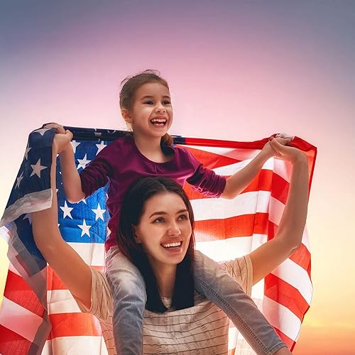 Miniatura 7 de Hicarer Bandera sólida de 3 x 5 pies, banderas en blanco de poliéster para exteriores con ojales para fiestas del 4 de julio, fraternidades,