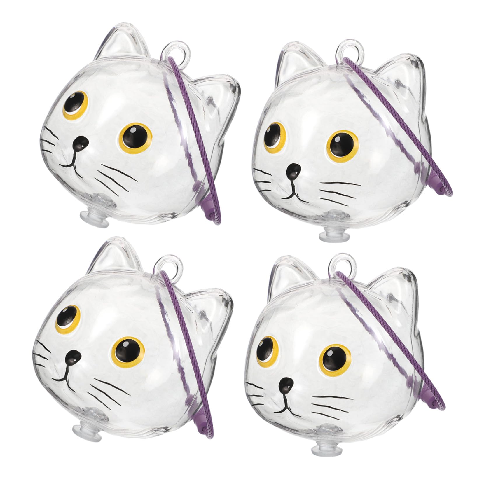 Llavero conmemorativo y colgante de pelo de gato en set de 4 unidades