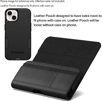 CoverON Holster for Motorola Moto G Stylus 5G/Edge Edge+ Plus/G Fast/One Action Hyper Zoom/G45 G85 G86 G96 Revvlry+ Cell Phone Case Belt Clip Carrying Leather Pouch (Fits with Otterbox or any Case on)