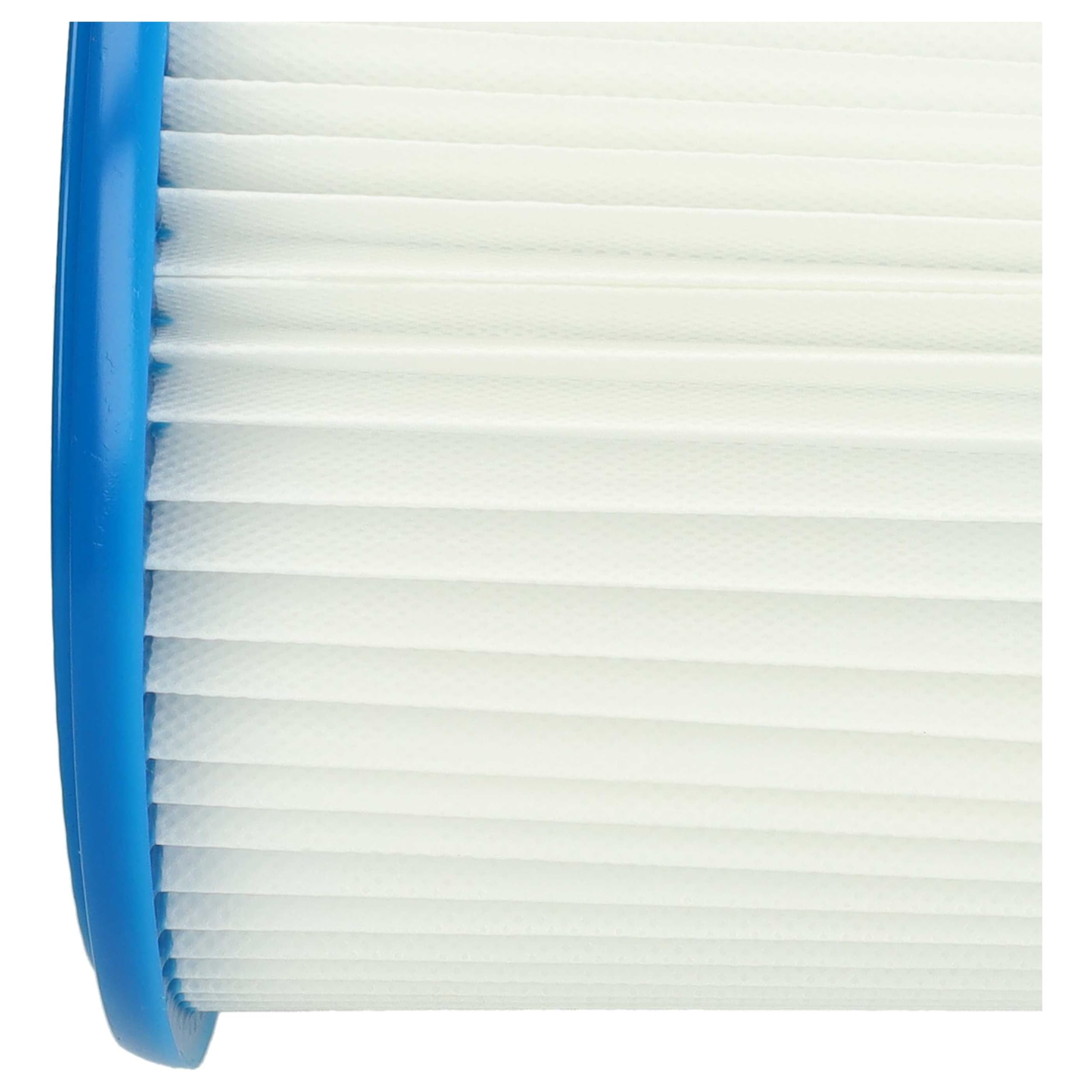 vhbw 8x Filtro plisado compatible con Stihl SE 90, SE 60 C, SE 61, SE-62, SE 85 C, SE 60 E aspiradora - azul blanco