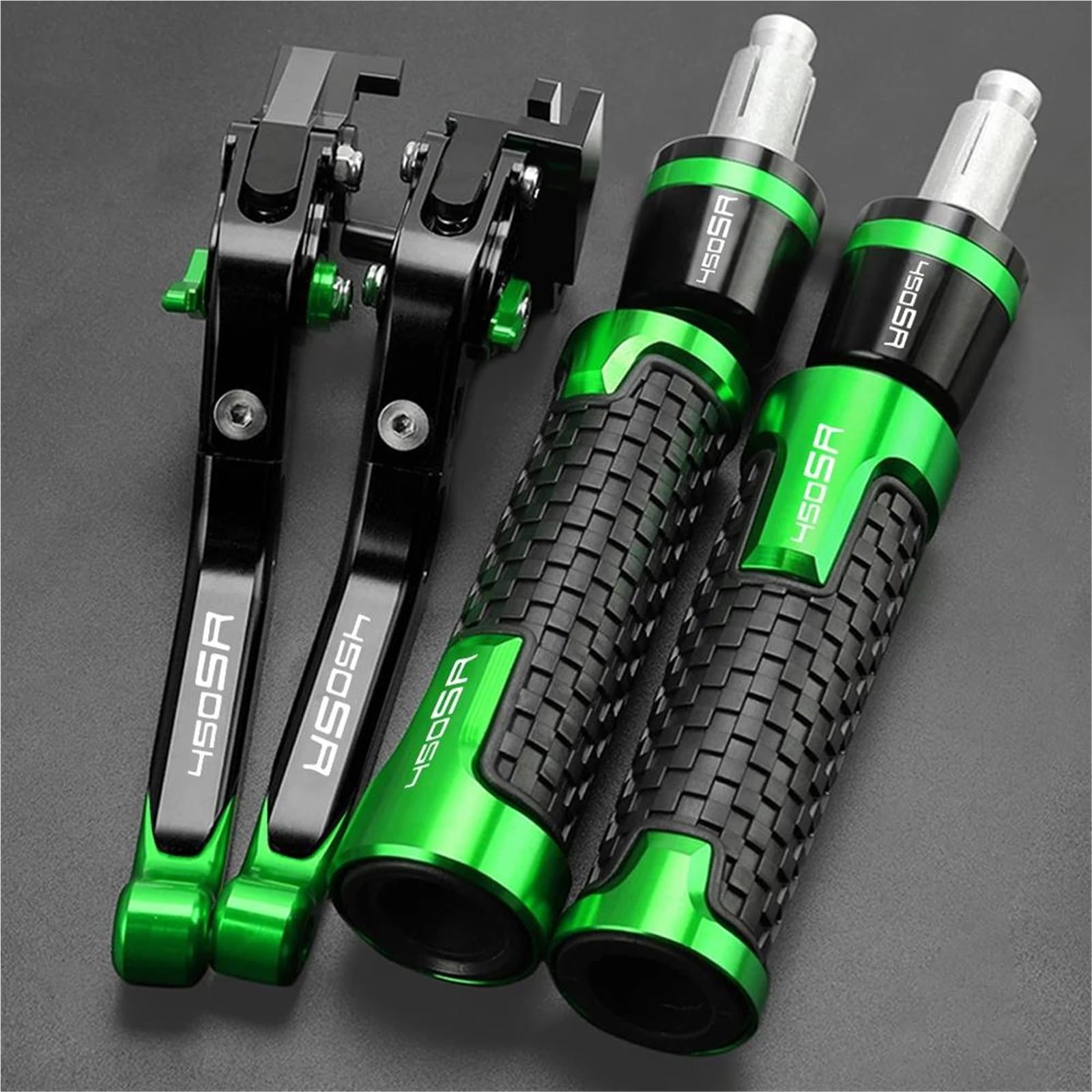 Gquikgw Green Replace Motorcycle Handle Bar Extendable Folding Brake Clutch Lever Handlebar For Cfmoto 450Sr 2023(Green)