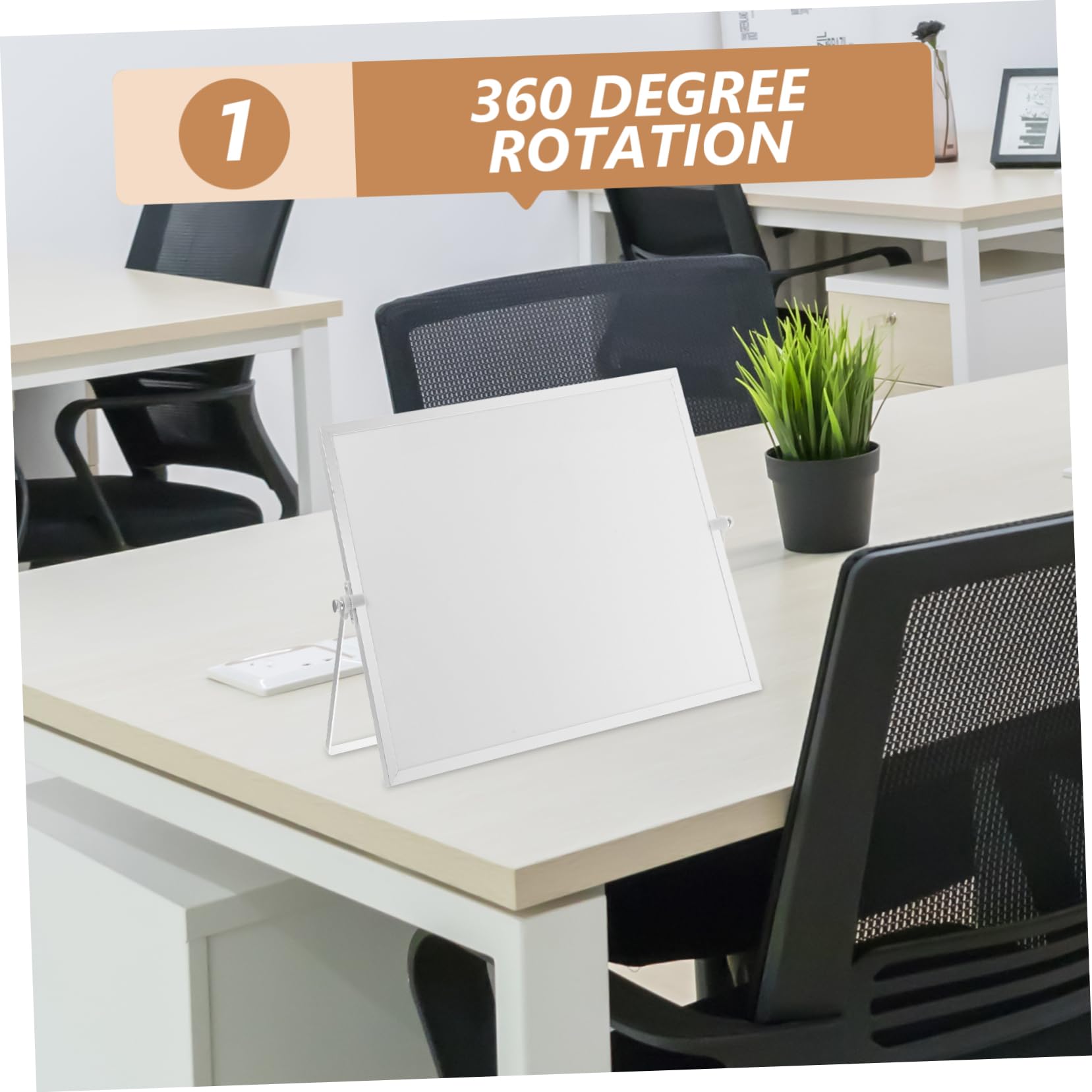 Tableau Blanc de Table Magnétique Double Face en Alliage D'aluminium