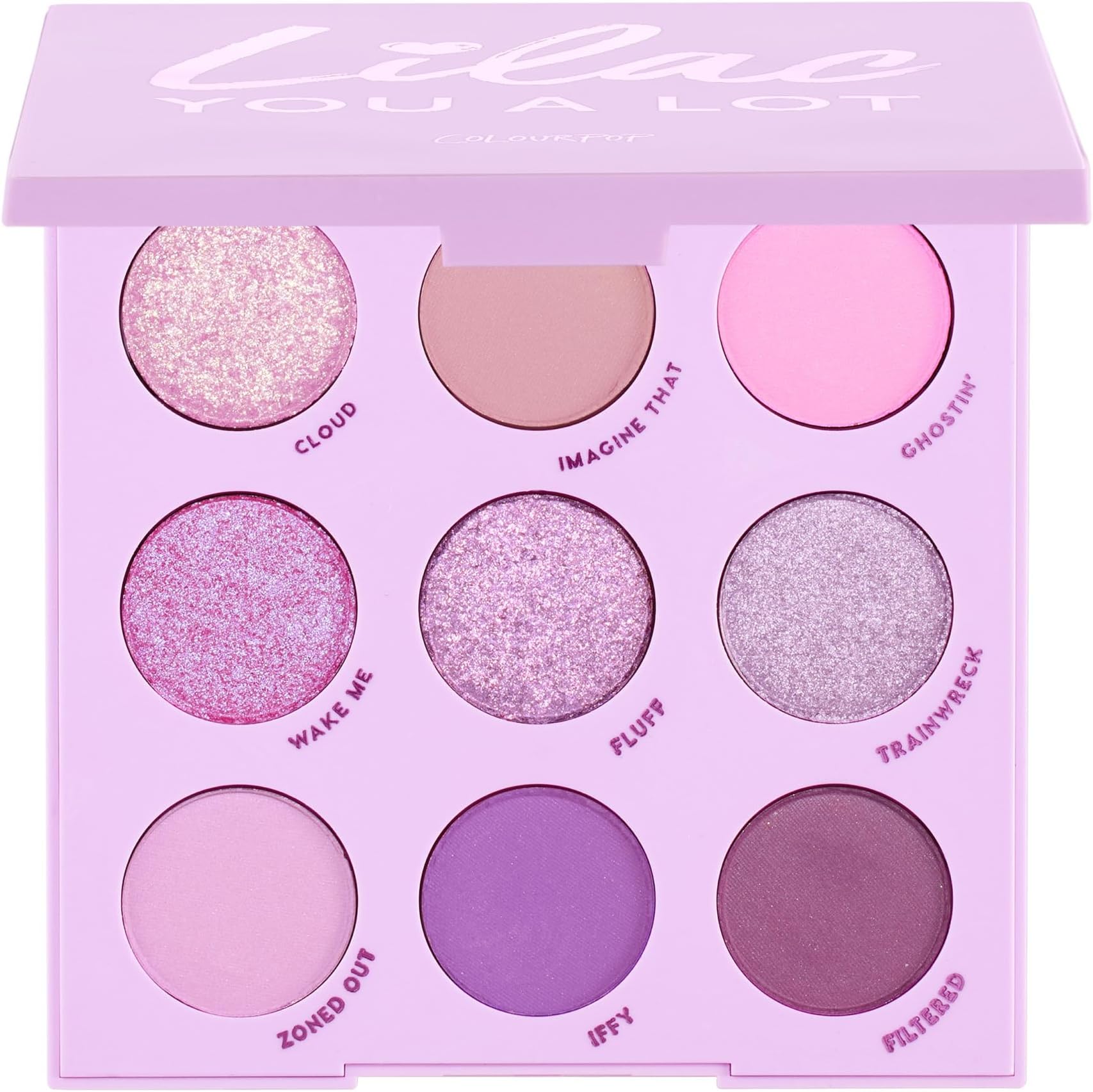 ColourPop Lilac You A Lot Shadow Palette - Purple Shadow Palette with Metallic and Matte Finishes - High-Pigment Makeup with a Long-Wearing Formula (0.3 oz)