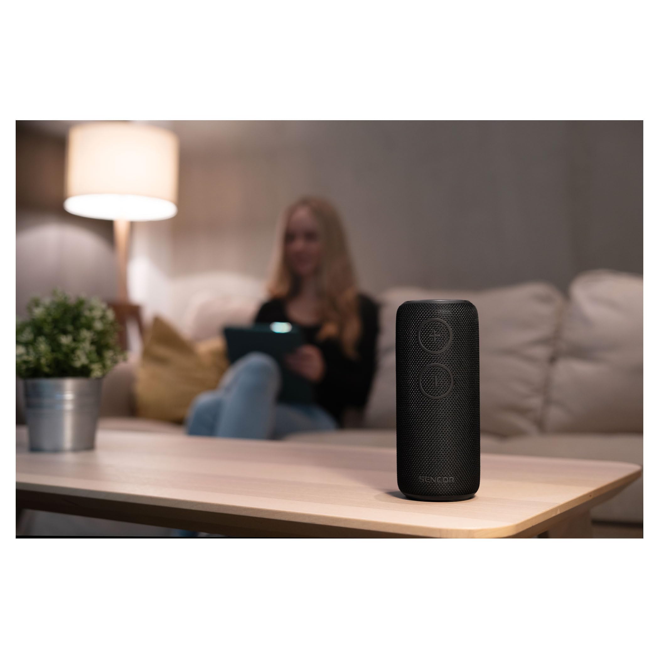 SIRIUS 2 NERO Altoparlante Bluetooth, IPX7 Impermeabile, 20W, LED, Batteria 3600mAh, Nero