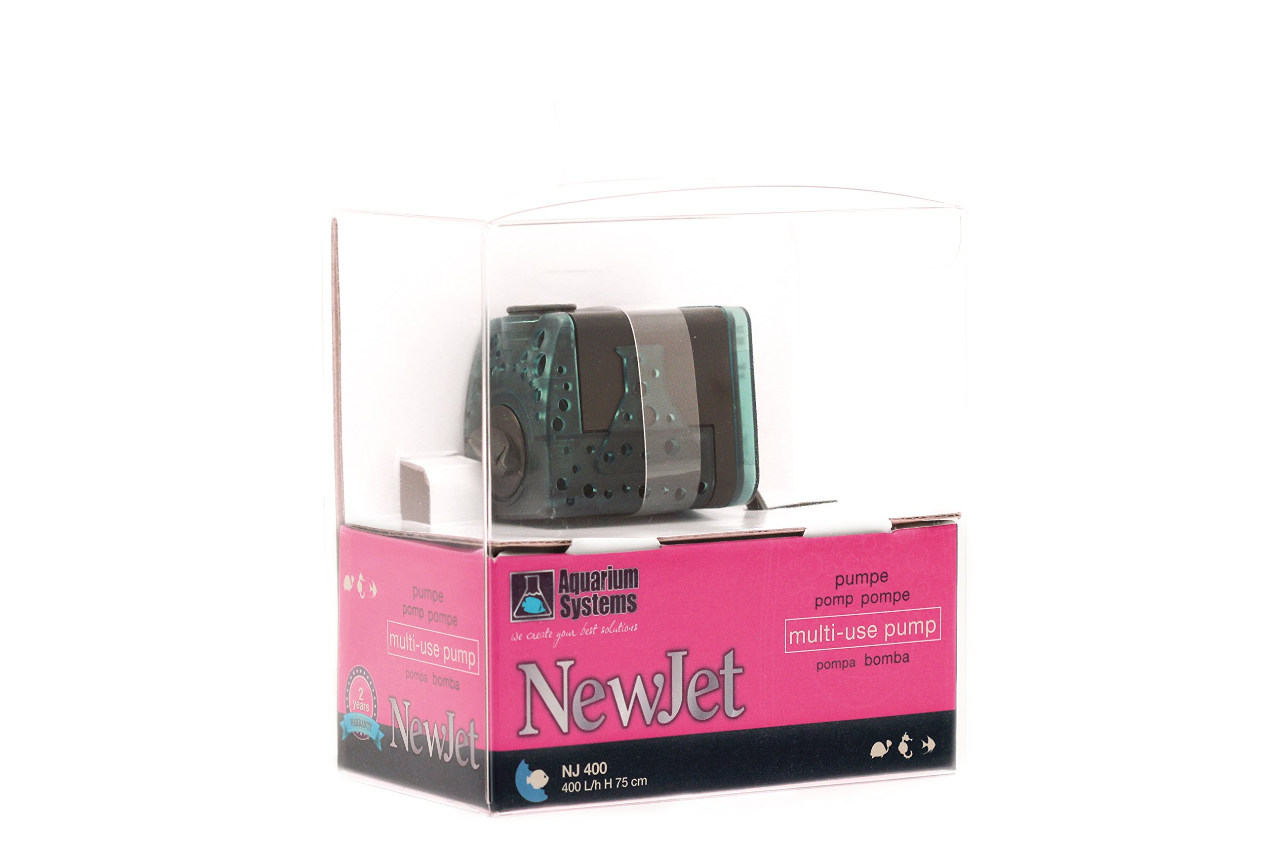 Aquarium Systems New-Jet 400 maintient la clarté de l'eau de votre aquarium de salon