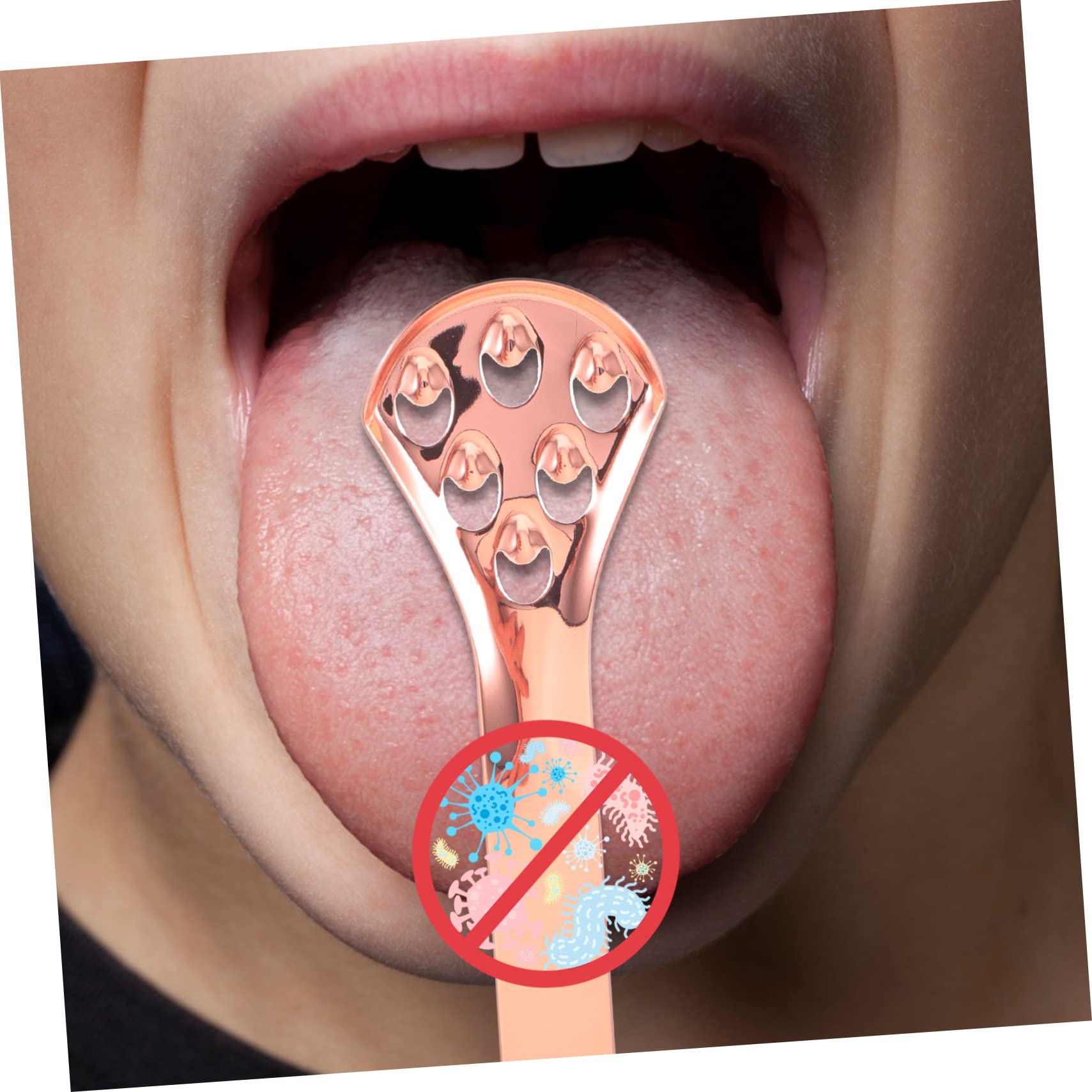 minkissy 10 Pezzi raschietto per lingua fornitura di denti pulisci lingua per adulti tongue scraper raschietto lingua spatola in silicone raschietto per l'igiene orale pulito detergente