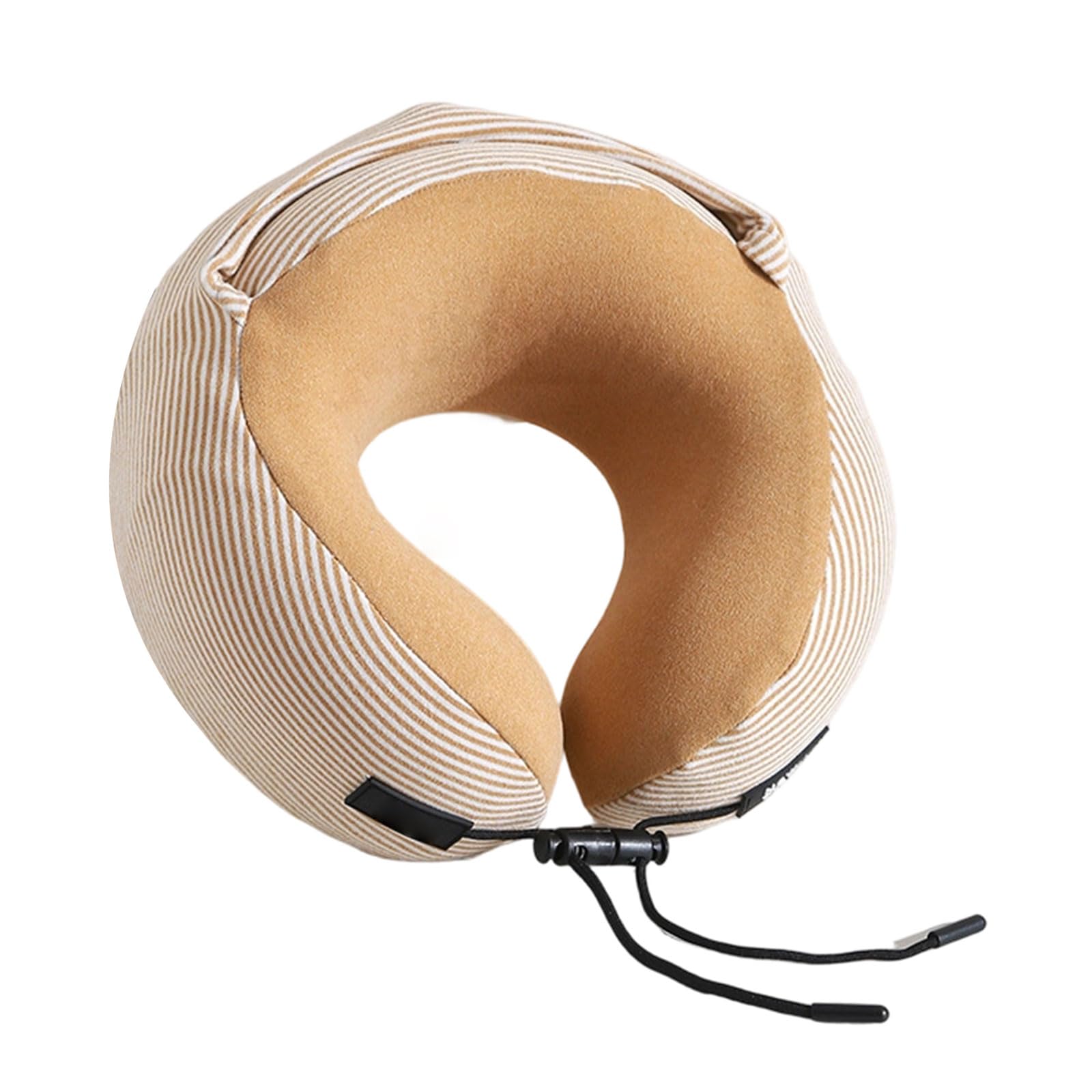 carotoe PP Cotton Flight Pillow That by Providing Proper Spinal Alignment and Dark Washable Breathable Neck Rest