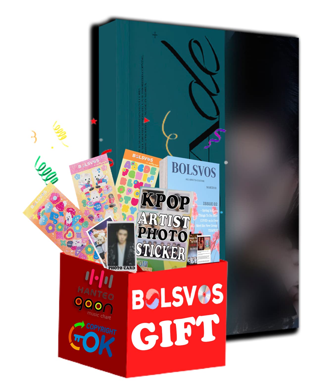 Bolsvos Wonho - Facade [Ver 1.] (3Rd Mini Album) Album+Pre Order Limited Benefits+Bolsvos K-Pop Ebook (21P), Stickers For Toploader, Photocards