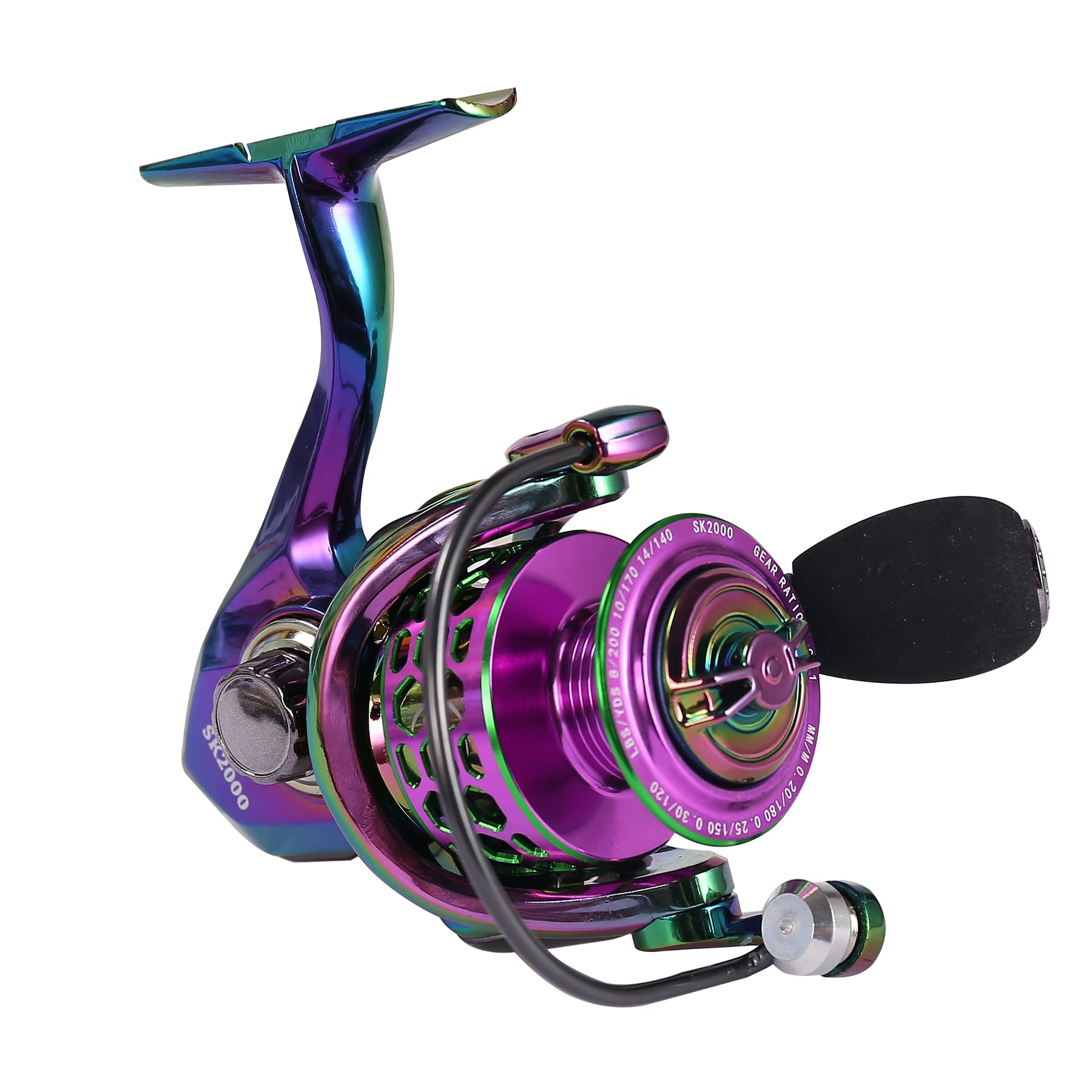 Metal Spinning Wheel Fishing Reel Long Cast Sea Pole Anchor Fishing Reel Colorful Spinning Wheel Fishing Reel