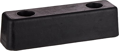 Buyers Products B5760 - Parachoques de goma moldeada, 2 x 2-1/4 x 7-3/4 pulgadas, juego de dos parachoques para protección de camiones y remolques,