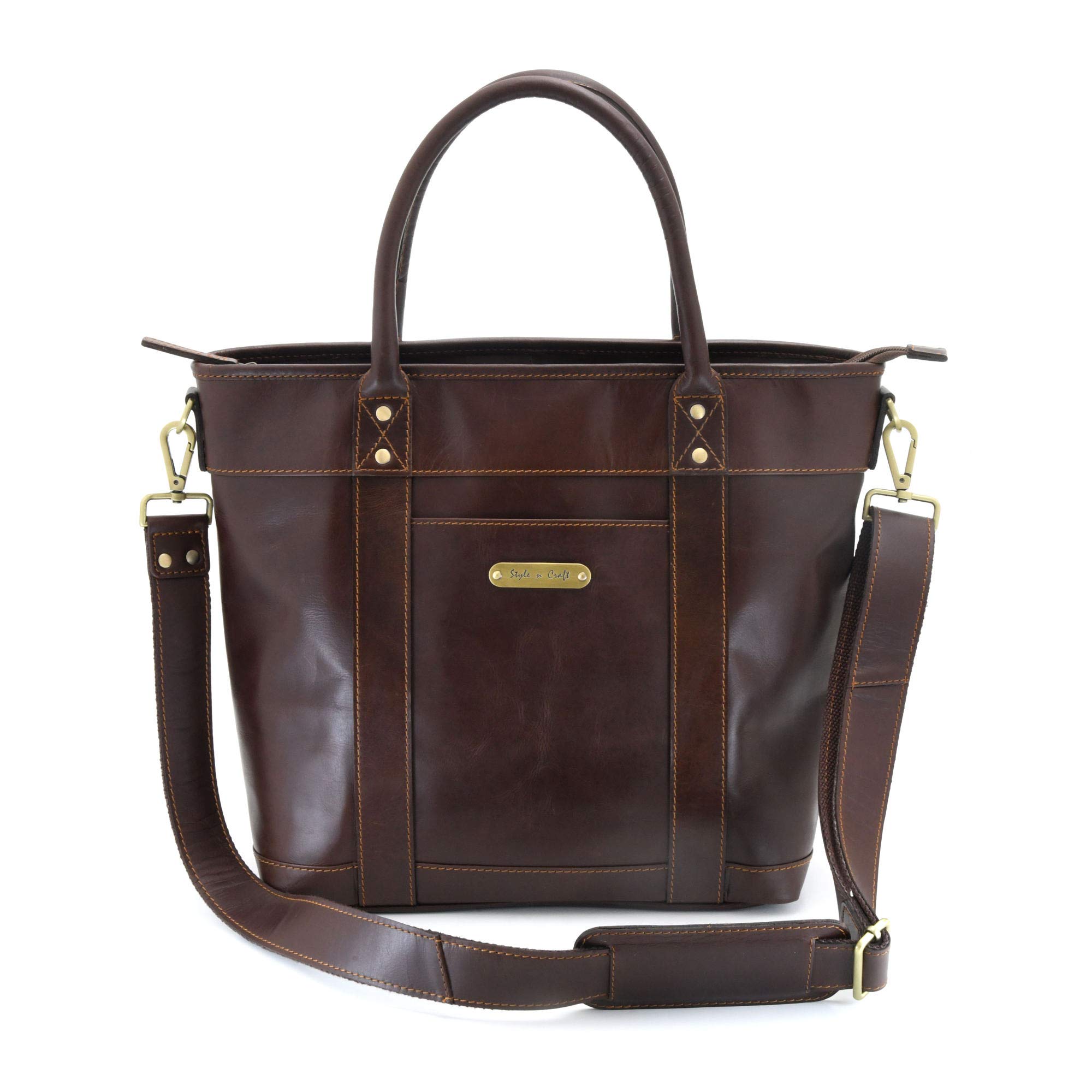 Amazon.co.jp: Style N Craft 392003メンズトートバッグin Full Grain