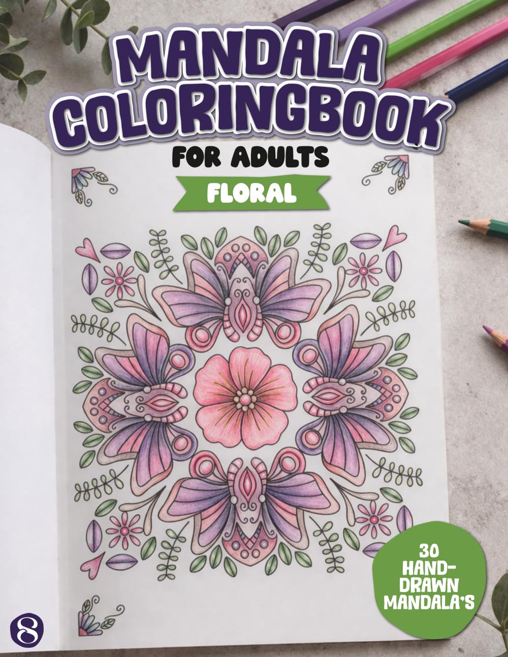 Mandala coloringbook for adults: Floral