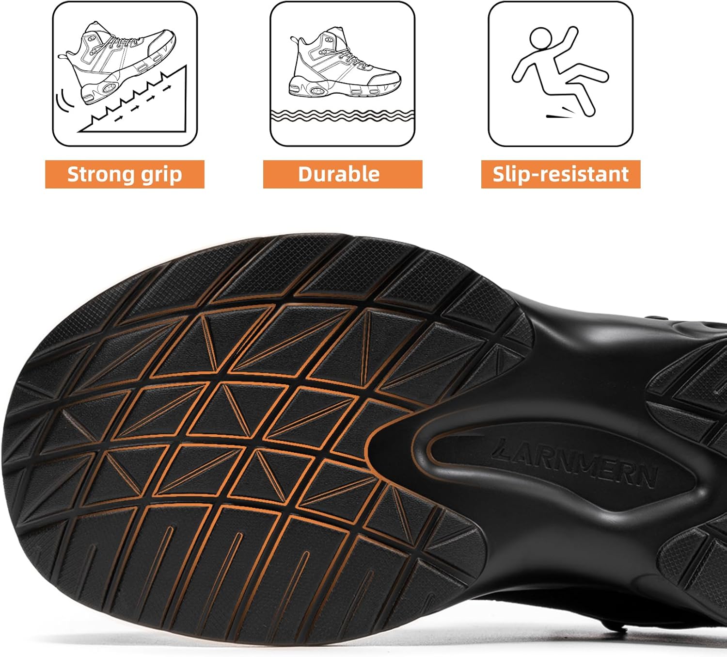 Men's Military Tactical Boots 6 Inch Waterproof Breathable Lightweight Combat Shoes for Work Hiking Durable Cushion Support - Image 6