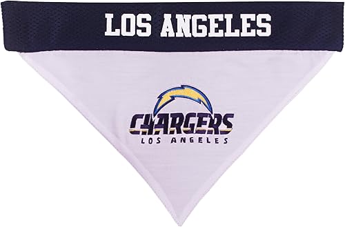 Vista 138 de Bandana reversible de la NFL para perros y gatos. Bufanda, bandana del equipo de malla y bordado superior. Cumpleaños de perros, juegos de fútbol