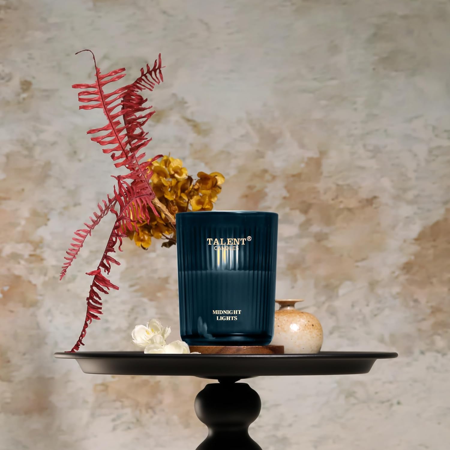 Jar Candles for Home Scented, Aromatherapy Candles Gifts for Women & Men, Natural Soy Candle, 8.4oz Traditional Style, Midnight Lights - Image 2