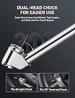 Vista 5 de AstroAI T3 Medidor de presión de neumáticos resistente con inflador, portabrocas de doble cabeza ANSI B40.1 con manómetro de aire preciso, 10-120