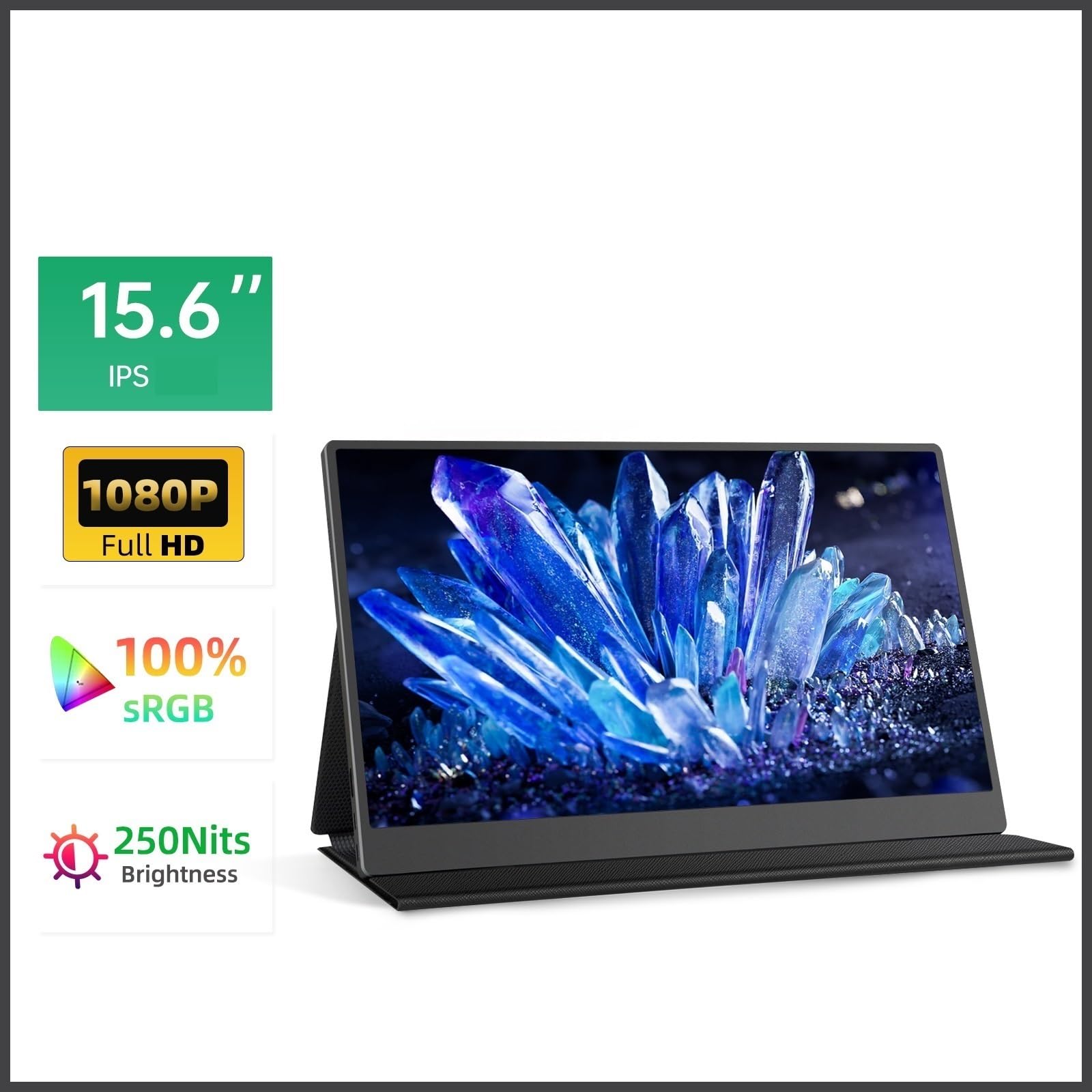 Schermo portatile IPS esteso da 15,6 pollici 1920 * 1080 60Hz for telefono cellulare ufficio for laptop Monitor per Smart Working