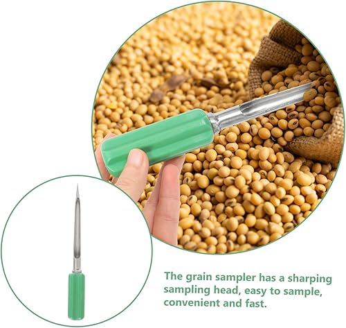 Miniatura 7 de Yardwe Broomcorn Cereal Care Kit de sondas reutilizables Probador de suelo Muestra de césped Polvos de muestra de fertilizante de cemento