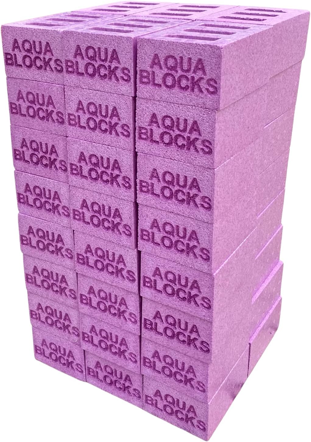 Buy Aqua Blocks Foam Building Blocks Purple 3Hole Starter Block Set