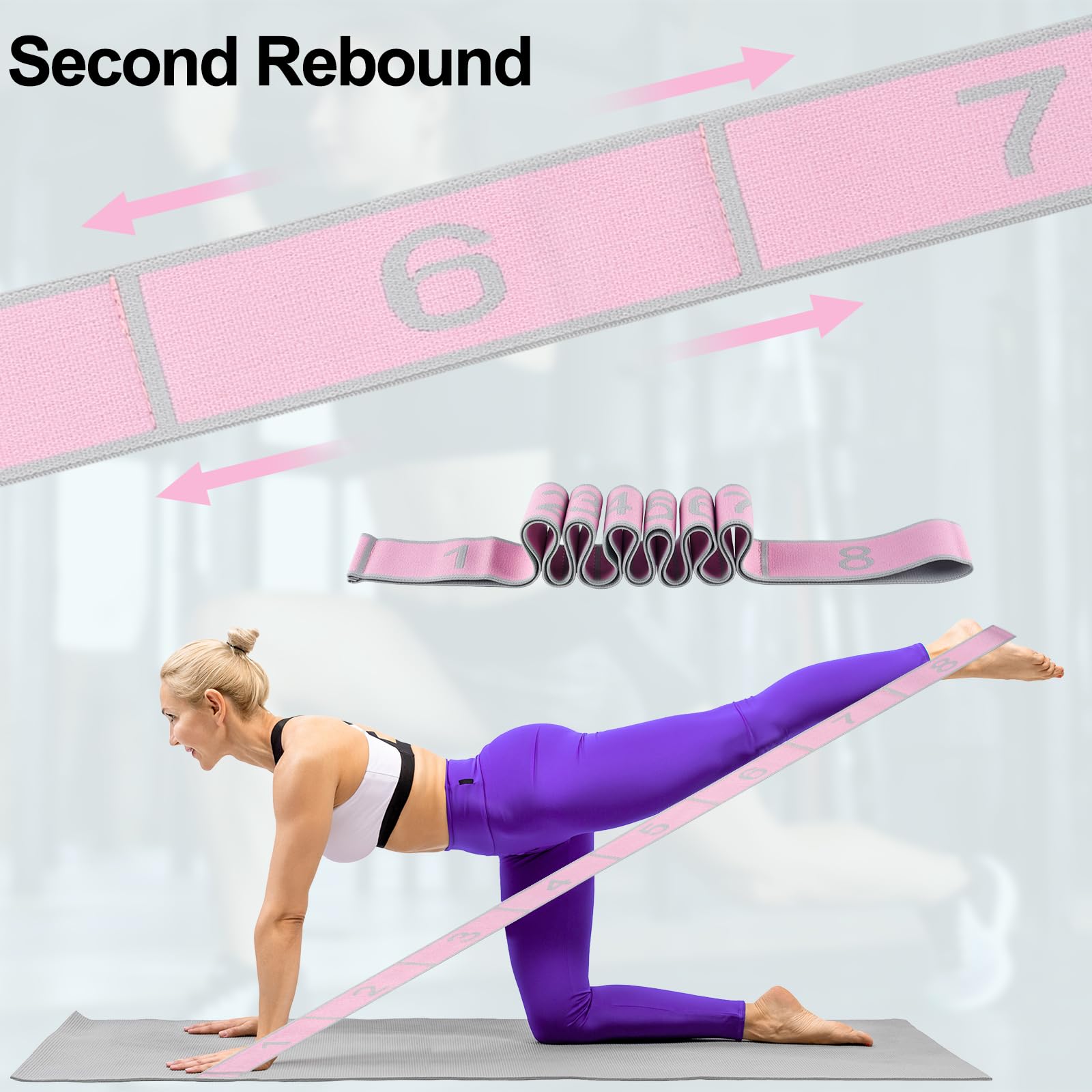 Gymnastics Stretch Band, elastico danza yoga stretching band per allenatore in allenamento di ginnastica, yoga, latino