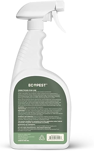 Miniatura 11 de Aerosol para chinches de cama, natural, a base de plantas, para chinches, huevos y ninfas  Tratamiento doméstico seguro para tela y colchón para uso