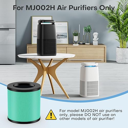 Miniatura 4 de POMORON MJ002H - Filtros de repuesto para el cuidado de mascotas, filtración de 4 etapas, filtro HEPA de alta eficiencia, carbón activado, filtro