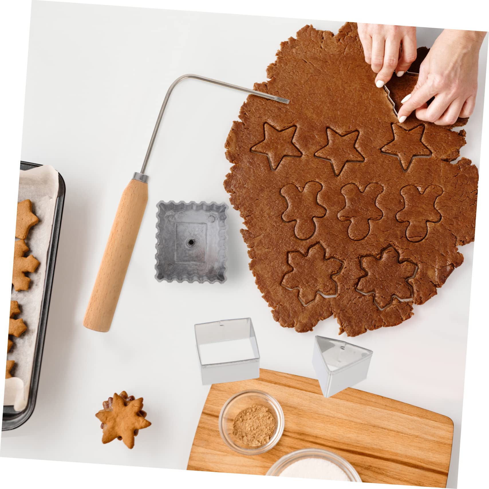 Mikinona Stampo Per Biscotti A U – Acciaio Carbonio Antiaderente, Versatile Per Dolci E Pane Fatto In Casa