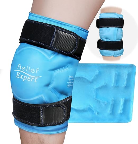 Relief Expert XL Knee Ice Pack Wrap Around Entire Knee After