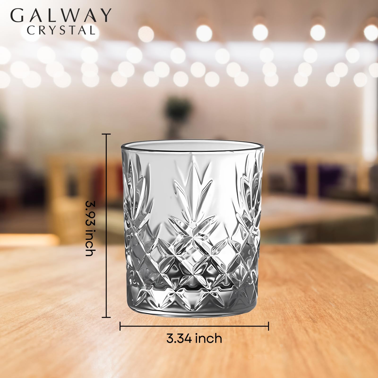 Galway Crystal 35006/4 Renmore D.O.F (Juego de 4), Cristal, Transparente