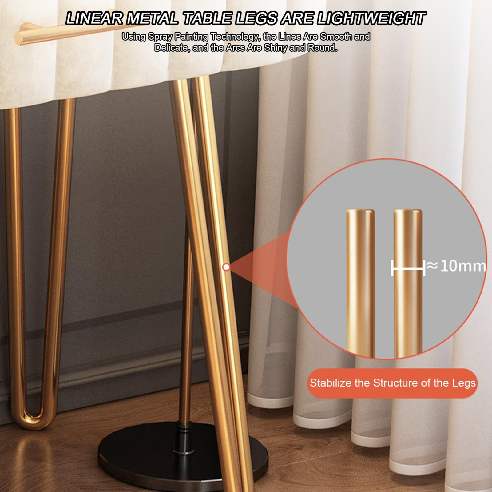 Nowoczesny stolik kosmetyczny z oświetleniem LED, 2 przestronne szuflady, stylowy design do sypialni i łazienki, wymiary: 100 x 40 x 75 cm, idealny na niezbędne akcesoria kosmetyczne.