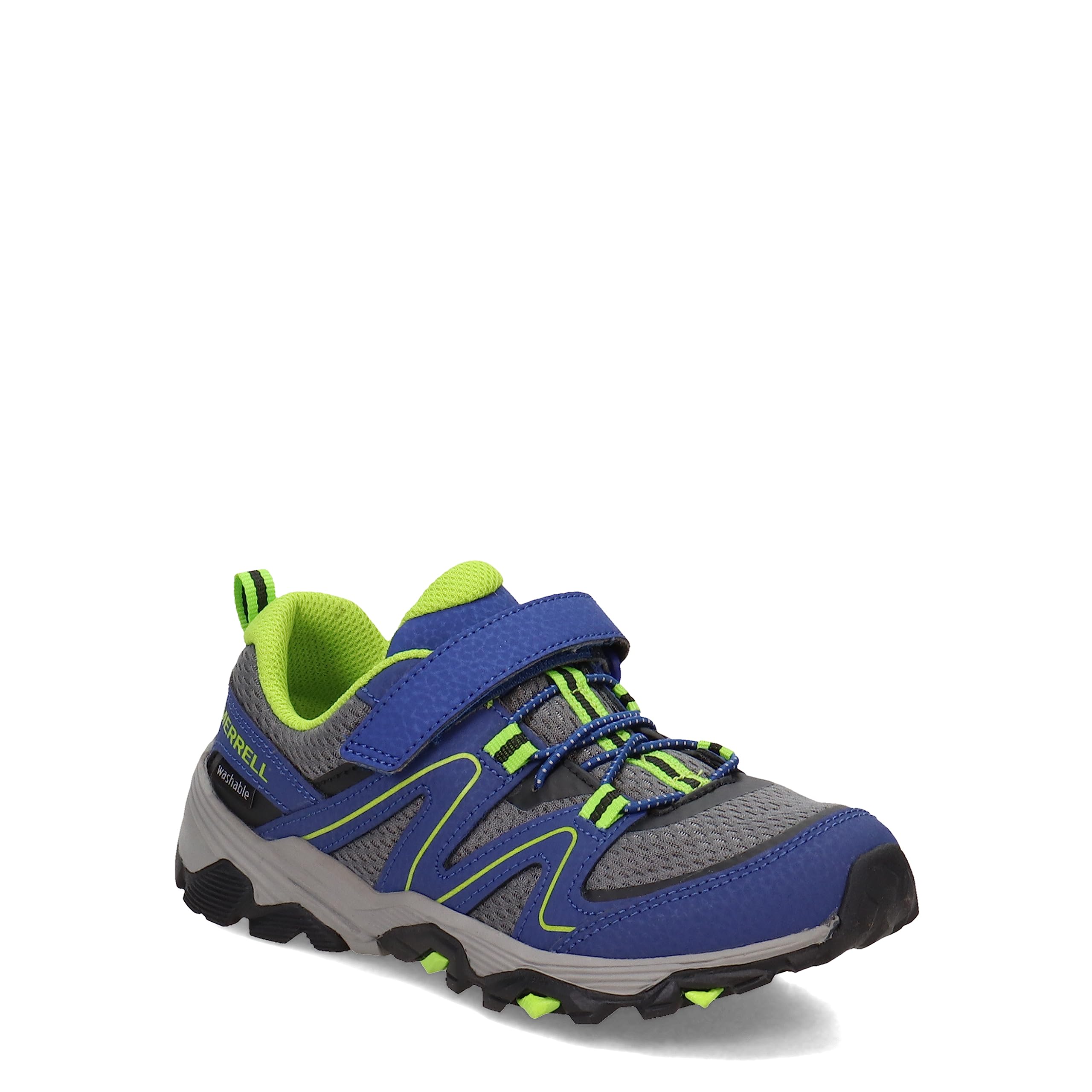 Merrell Trail Quest Hiking Sneaker, Blue/Green, 5 X-Wide US Unisex Little_Kid