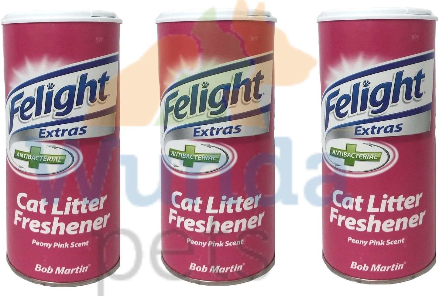 FELIGHT ANTI BACTERIAL CAT KITTEN LITTER TRAY FRESHENER 3X 300ML PACK
