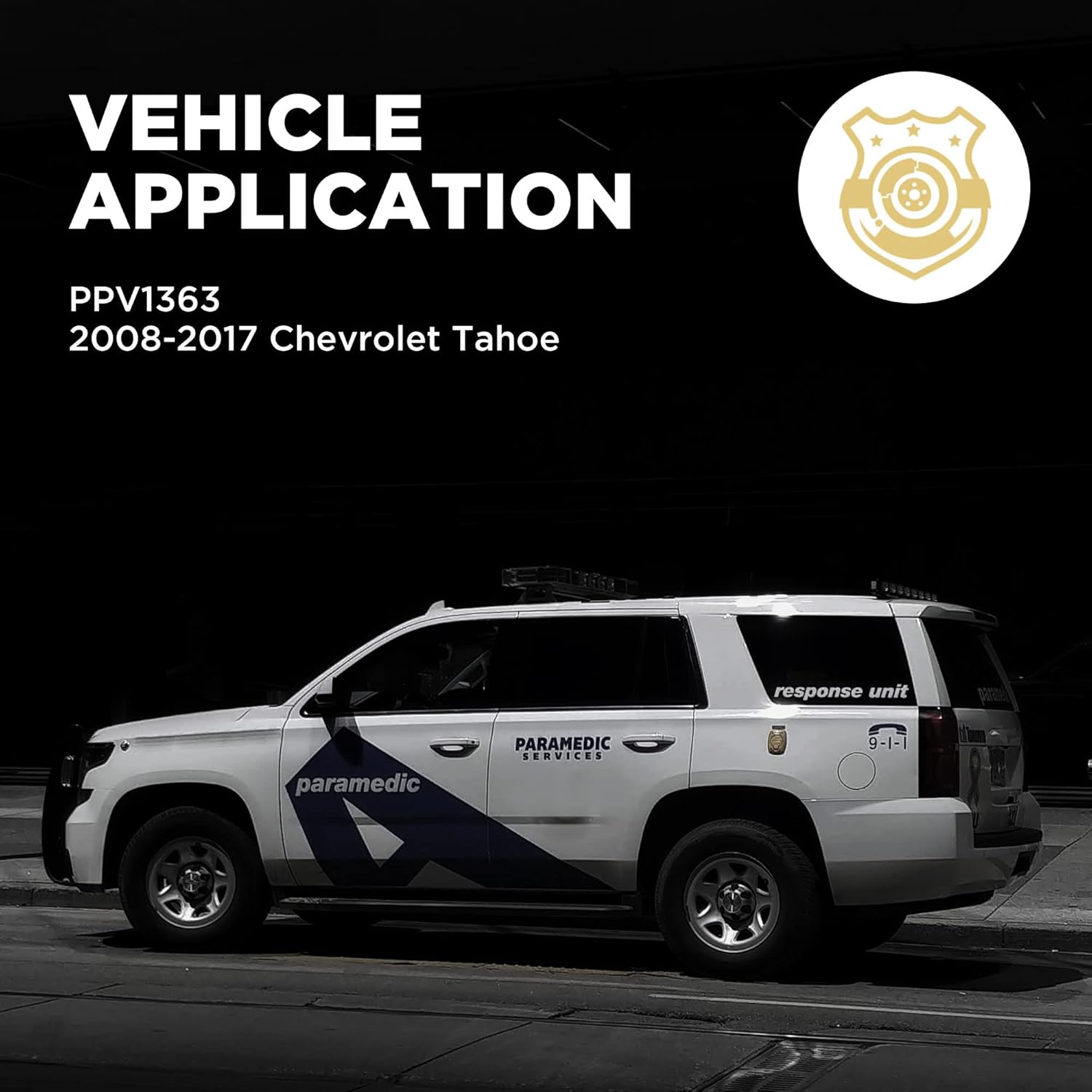 Wagner PPV PPV1363 Ceramic Front Disc Brake Pad Set for 2008-2017 Chevrolet Tahoe