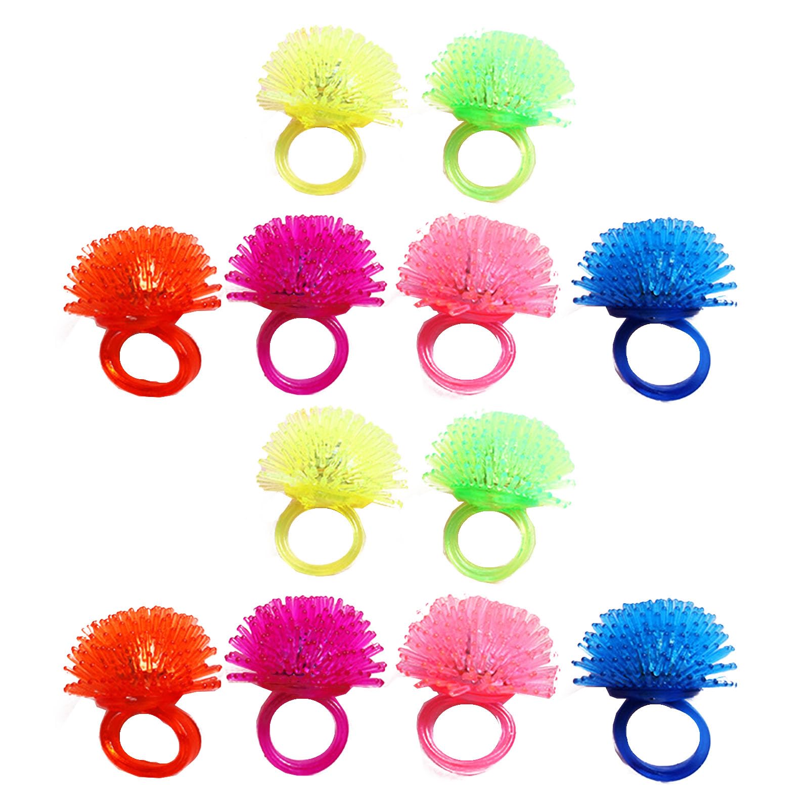 Anillos Con Luz Led, En Goma X 12 Unidades Anillos Con Luz Led, En Goma X 12 Unidades