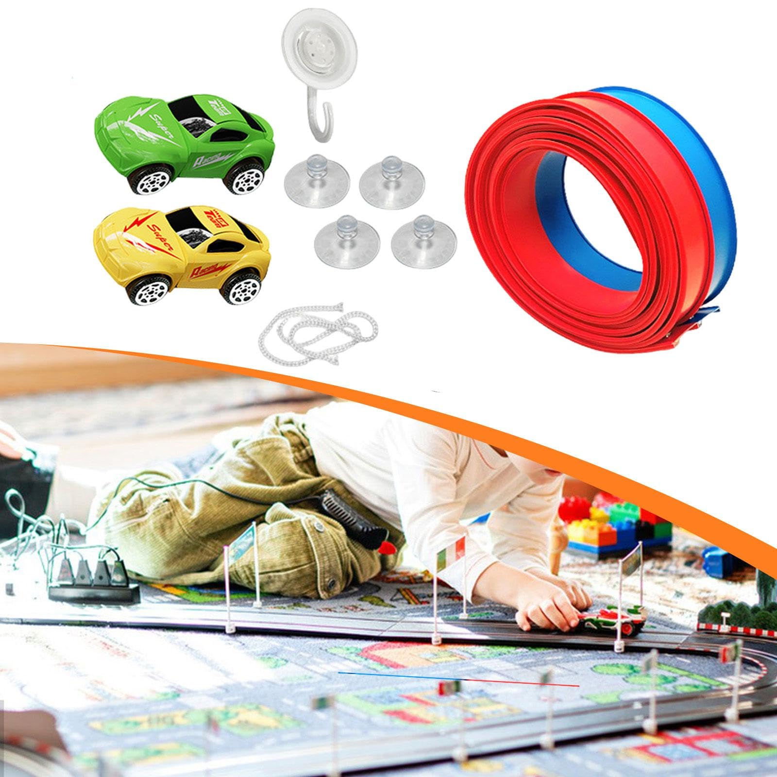 Pista Flexible con Ventosas Fuertes para Niños Y Niñas a Partir de 3 años