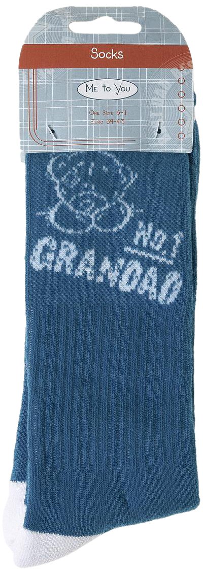 Me To You Blue Tatty Teddy No.1 Grandad Socks