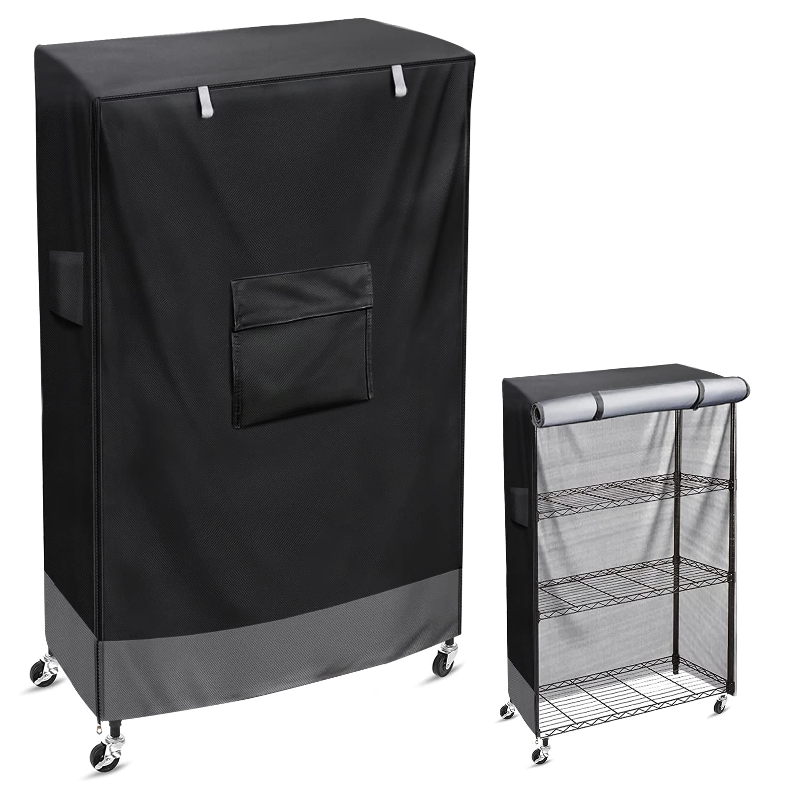 SCHLEUDER Shelf Cover Wire Rack Cover Storage Rack Cover for Sundries, High Density Shelf Cover,Cover for Storage Shelves Suitable for Rack (48" L x 18" W x 72" H)