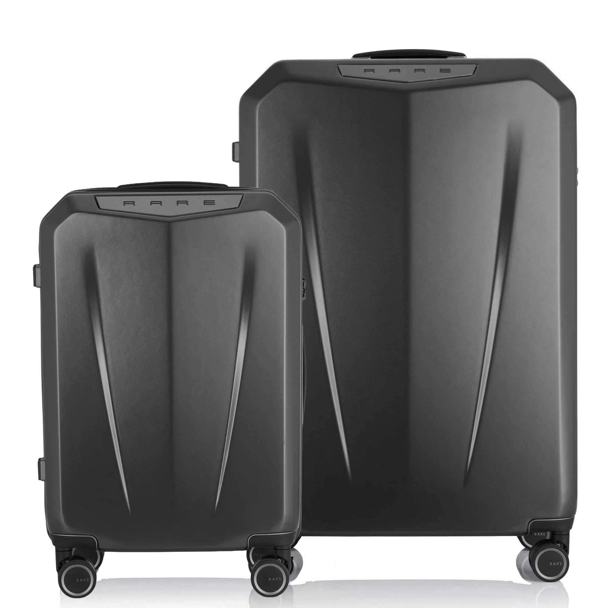 rare rabbit Rare Gallardo 2Pc Set Matte Grey Hard Trolley Bag Polycarbonate Antiscratch Travel Suitcase with 8 Silent Wheels and a Sturdy TSA Lock - Luggage for Men & Women-picture-13
