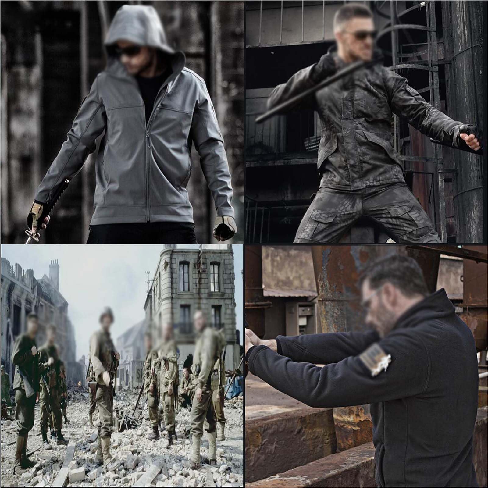 Uniforme De Combate para Hombres Conjuntos De Traje De Combate del Ejército Camuflaje Pantalones Ropa De Caza BDU Hunting Uniforme Militar Impermeable Traje De Ropa De Combate