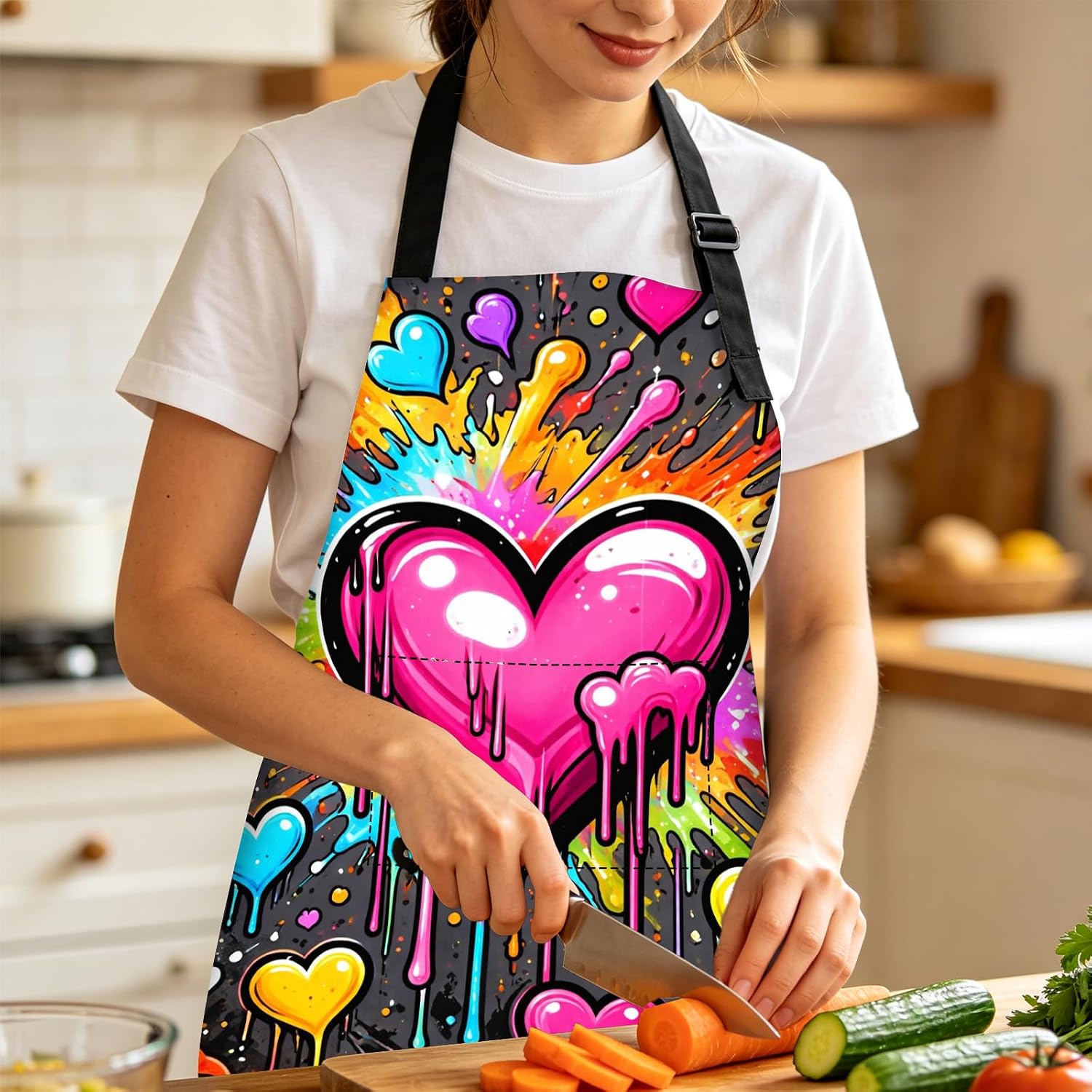 Kitchen Apron Polyester Adjustable Wearable for women&men Baking Gardening Cooking