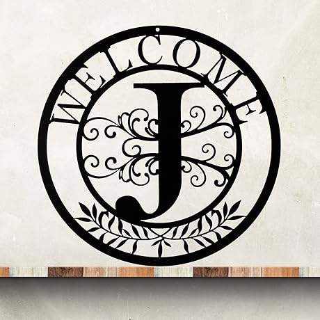 CINPIUK 12" Monogram Door Hanger