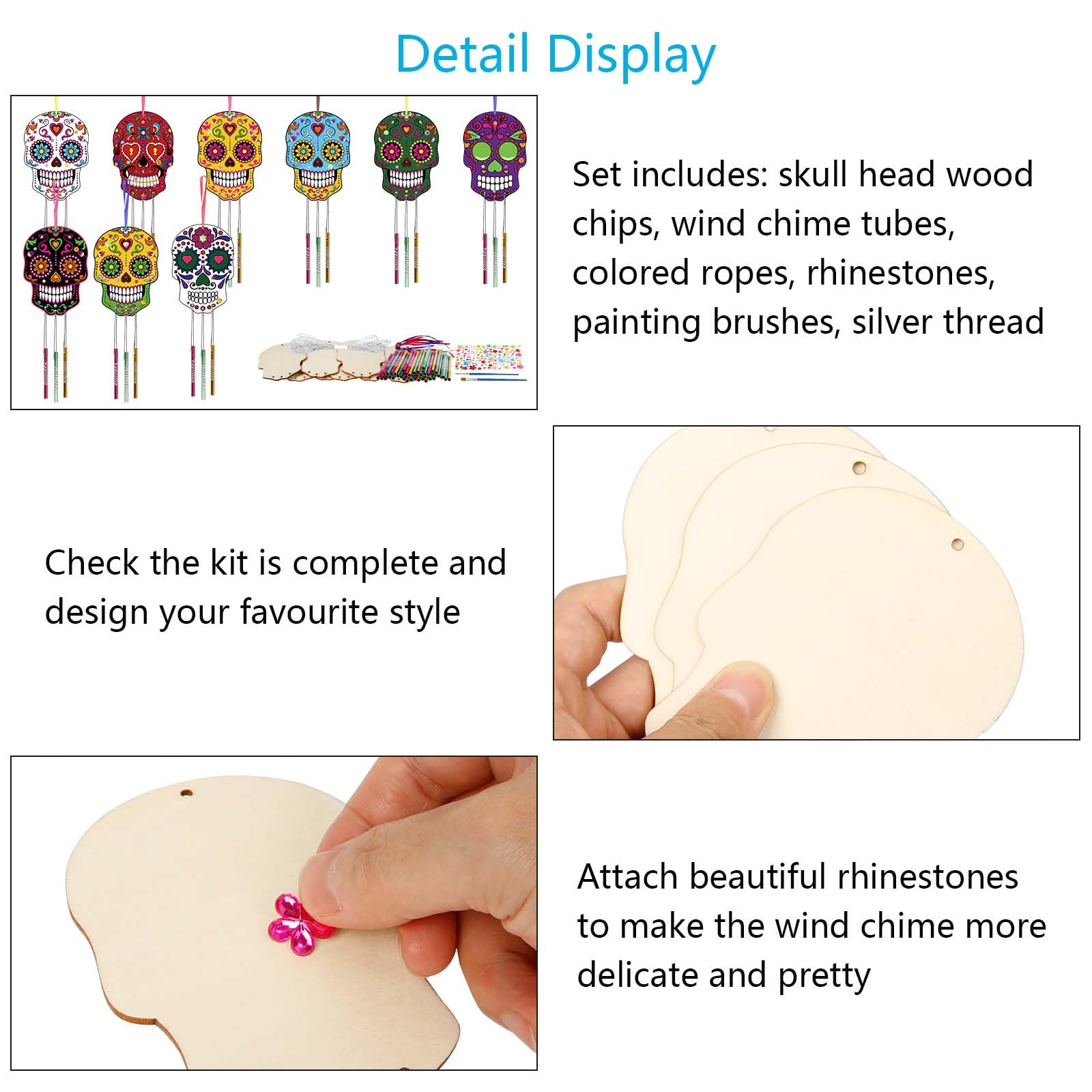 WEDNOK Bricolage Carillon Fusées Artisanat Activité Manuelle Loisirs Créatifs Pour Enfants