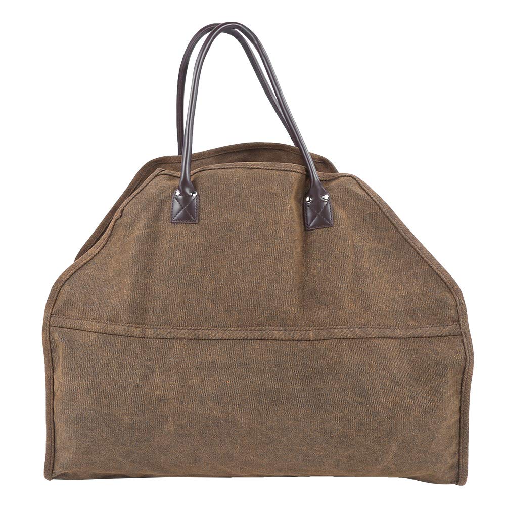 Porte-bois de chauffage en toile sac de transport pliable pour bûches de cheminée