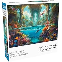 Buffalo Games – Noah Bay – Palace Gardens – Puzzle da 1000 pezzi per adulti – Puzzle impegnativo perfetto per serate di gioco – Dimensioni finite 26,75 x 19,75