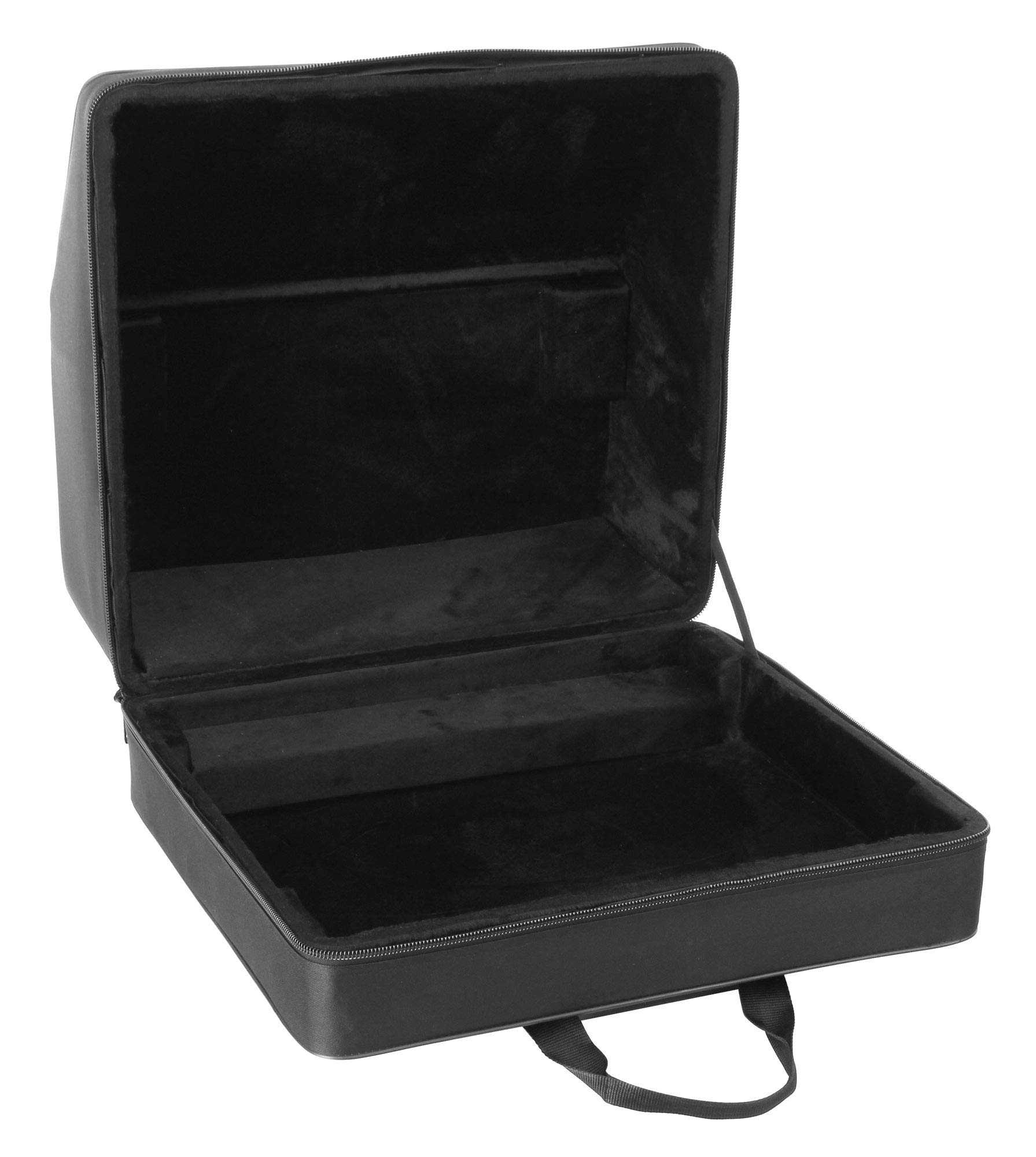 Alpenklang Trolley/Valigia Per Fisarmonica 96 Bassi (trolley per fisarmonica, nucleo in legno, imbottitura in peluche, 53 x 50 x 30 cm, materiale esterno rigido idrorepellente) nero